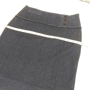 Anthropologie "Idra" charcoal thick stretch High-waisted pencil skirt size 8